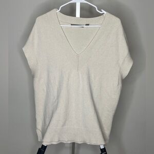 Cyrus Women's Cream V-Neck Sweater